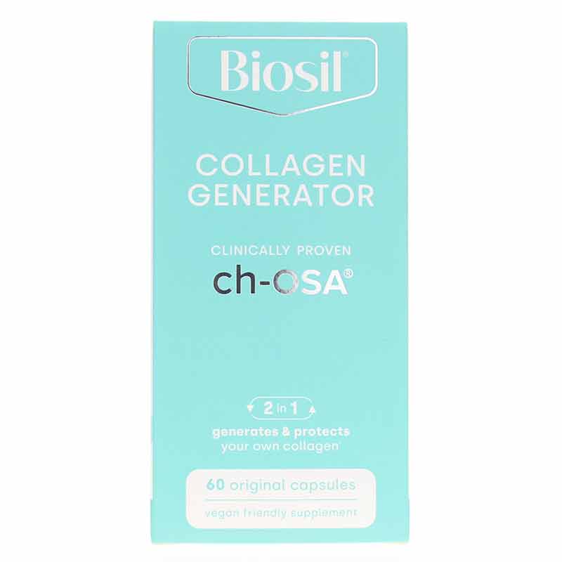 Collagen Generator, 60 Veg Capsules, by BioSil