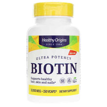 Biotin 10000 Mcg Ultra Potency, 150 Vcaps, by Healthy Origins