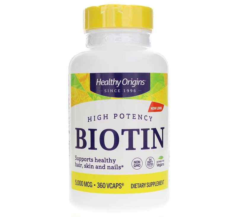 Biotin 5000 Mcg High Potency, by Healthy Origins