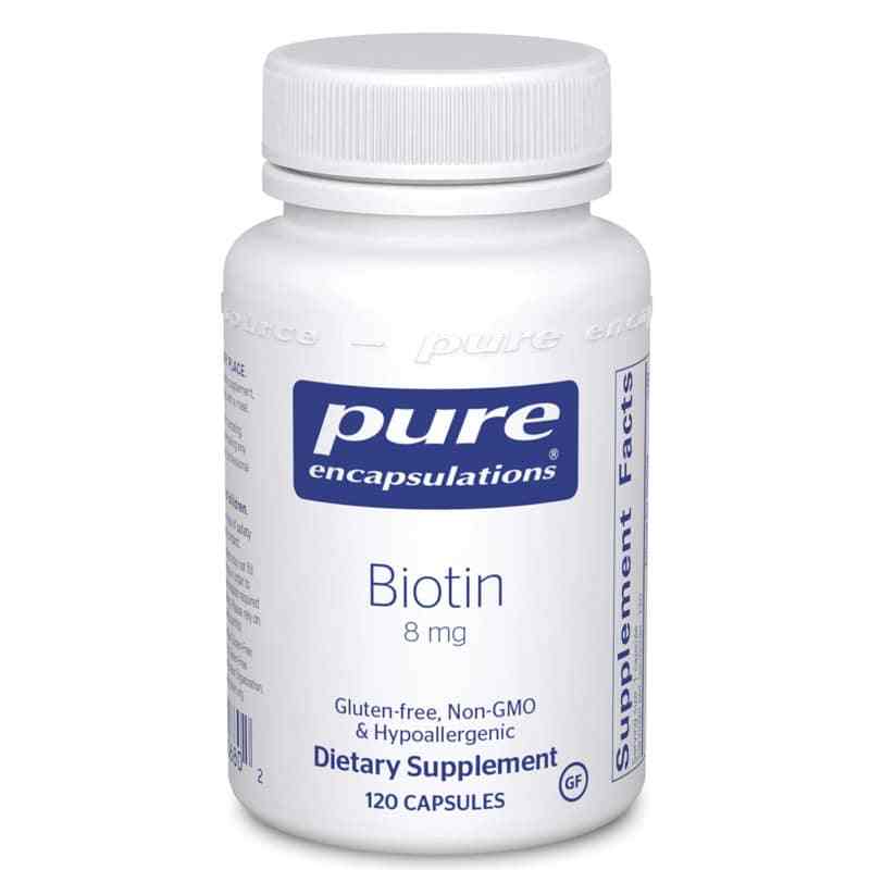Biotin 8 Mg, 120 Capsules, by Pure Encapsulations