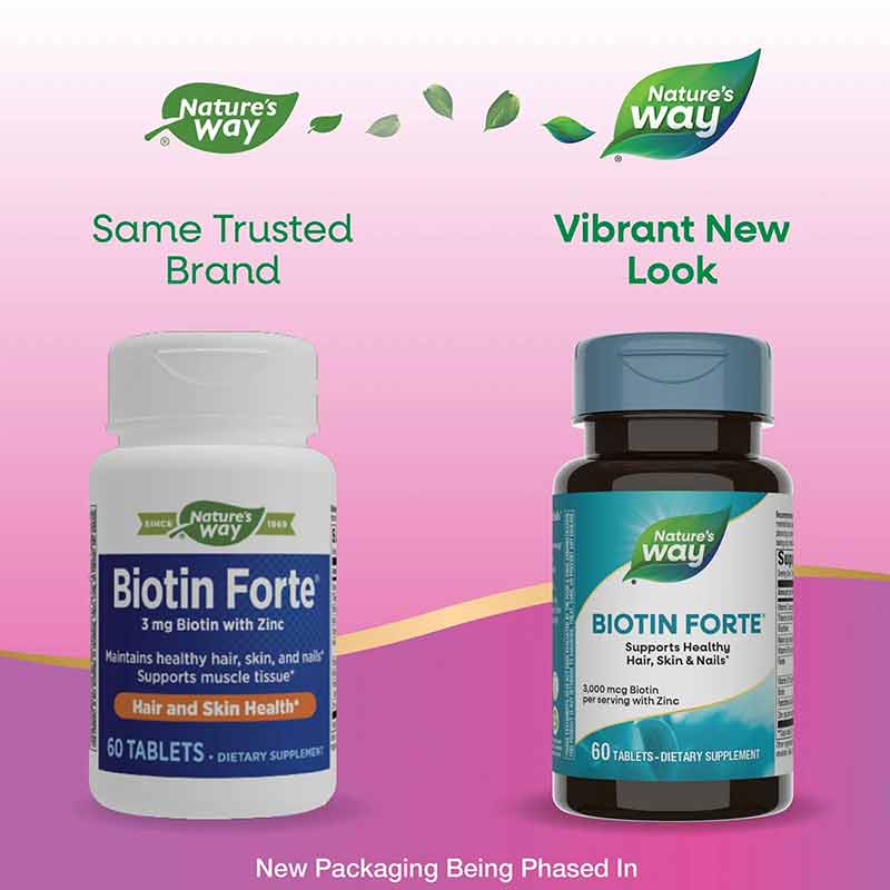 Biotin Forte without Zinc, by Natures Way, image #2