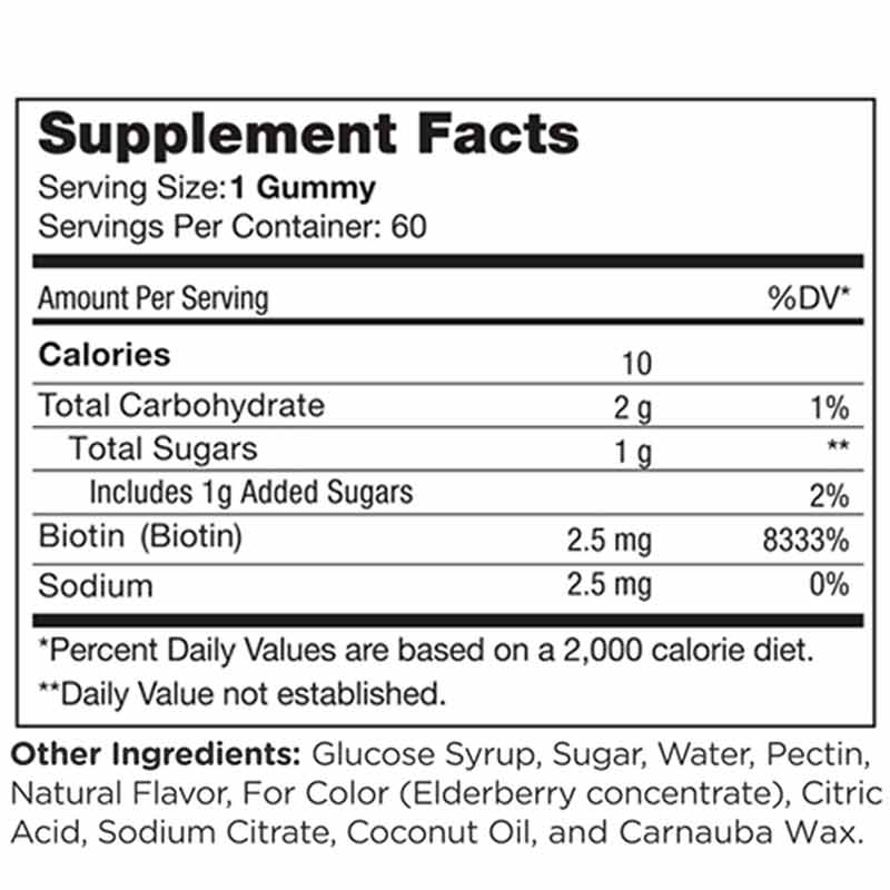 Biotin Gummies, 60 Gummies, by Chapter One, image #4