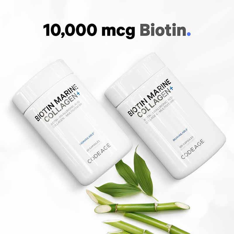 Biotin Marine Collagen, by Codeage, image #6