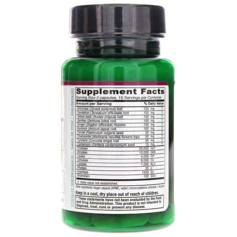 Bitters Extra, 30 Veg Capsules, by Vitanica, image #2