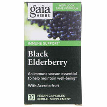 Black Elderberry, 30 Vegan Capsules, by Gaia Herbs