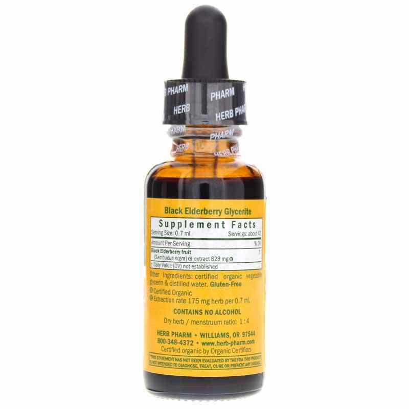 Black Elderberry Alcohol Free, 1 Oz, by Herb Pharm, image #2