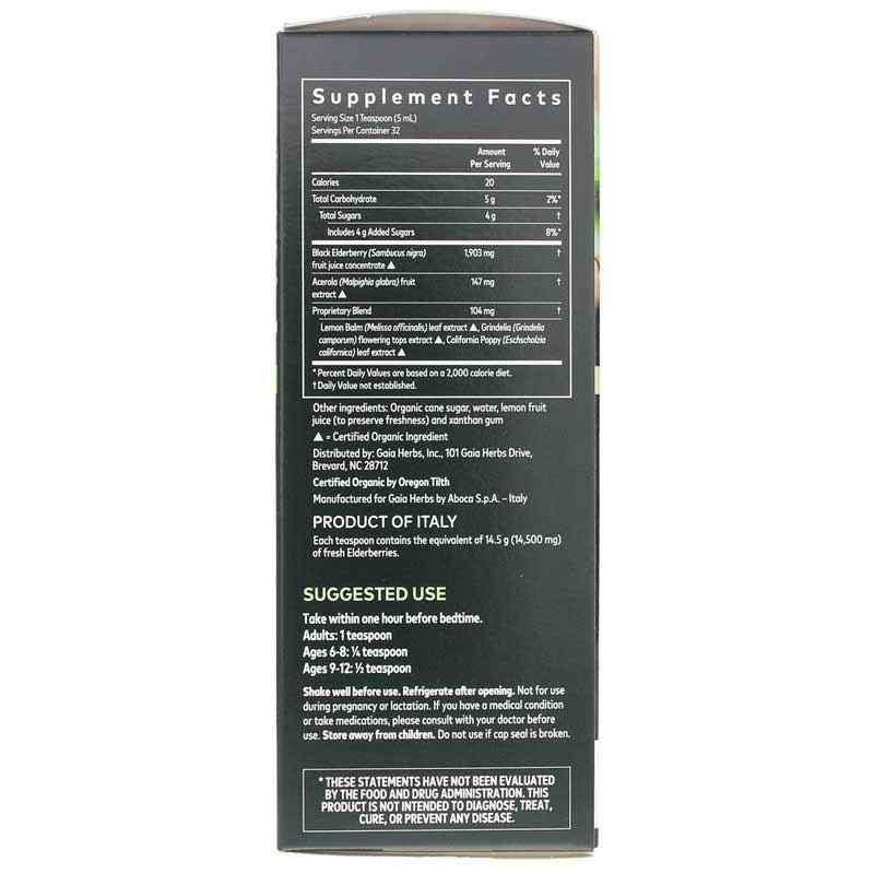 Black Elderberry NightTime Syrup, by Gaia Herbs, image #2