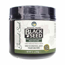Black Seed Ground Seed, 16 Oz, by Amazing Herbs