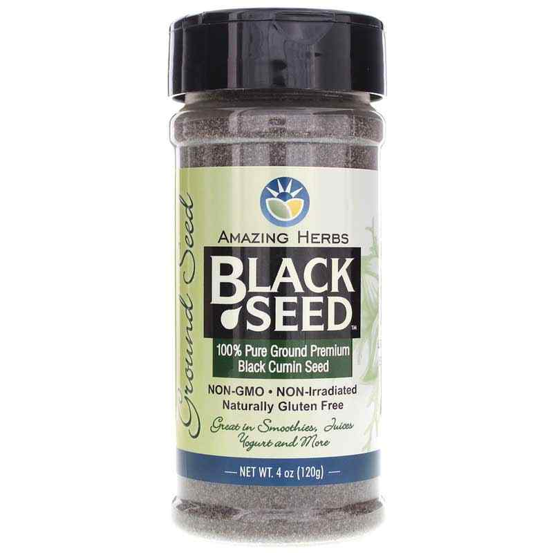 Black Seed Ground Seed, 4 Oz, by Amazing Herbs