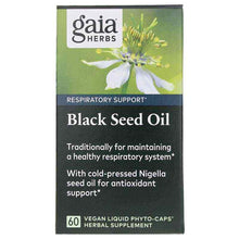 Black Seed Oil Capsules, 60 Liquid Phyto Caps, by Gaia Herbs