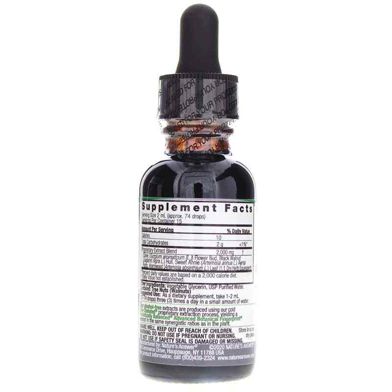 Black Walnut & Wormwood Alcohol-Free, by Natures Answer, image #2
