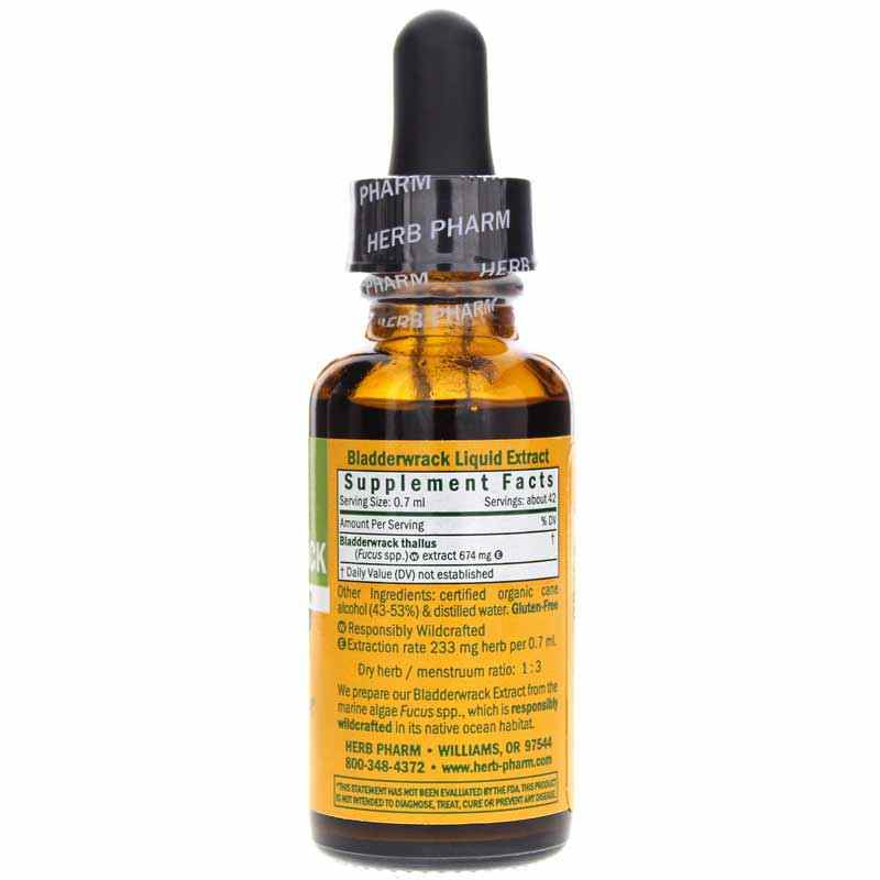 Bladderwrack Extract, 1 Oz, by Herb Pharm, image #2