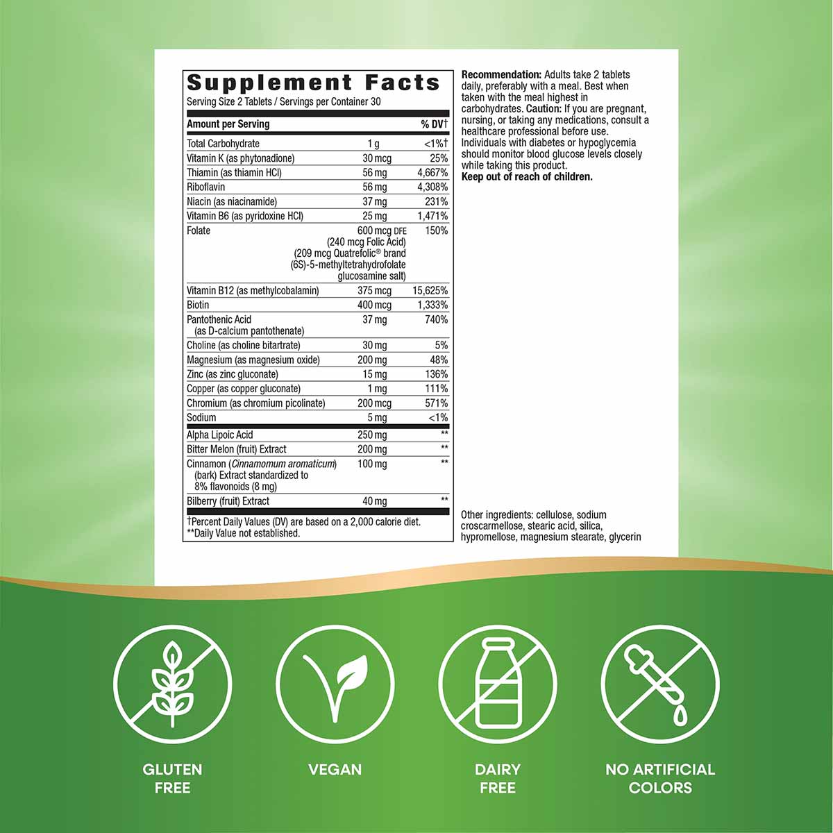 Blood Sugar Manager, by Natures Way