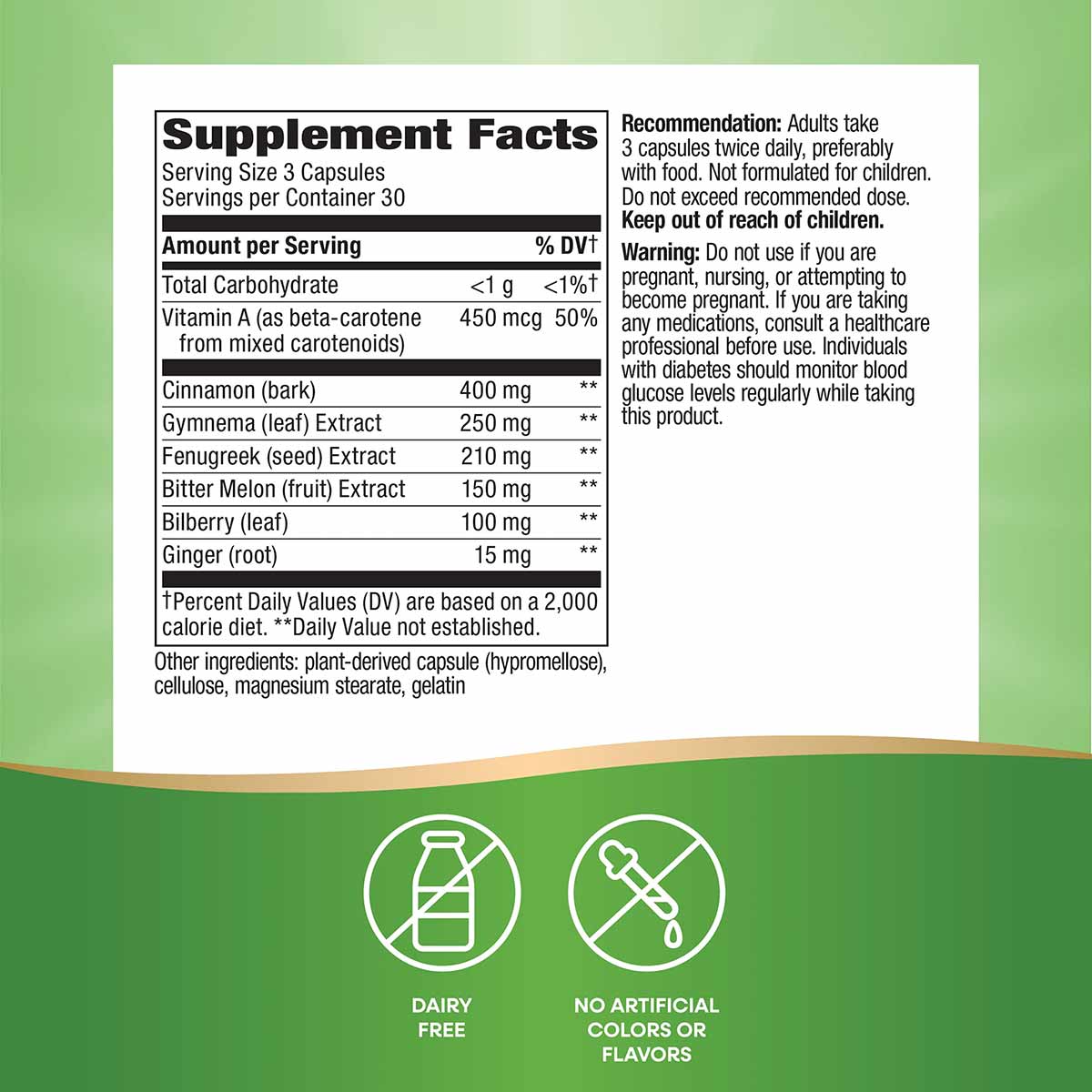 Blood Sugar Manager, by Natures Way