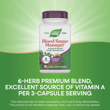 Blood Sugar Manager, by Natures Way