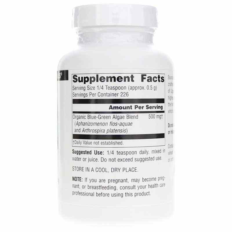 Blue-Green Algae Powder, 4 Oz, by Source Naturals, image #2