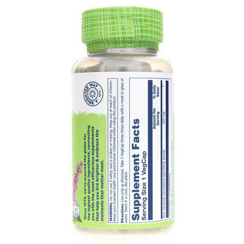 Blue Skullcap 425 Mg, 100 Veg Capsules, by Solaray, image #2