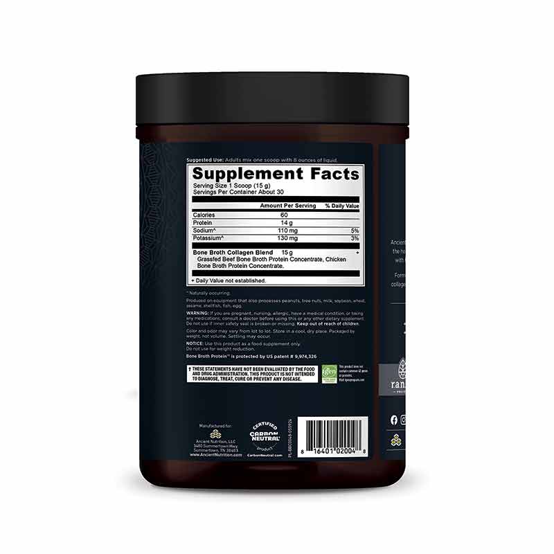 Bone Broth Collagen, Pure, 15.9 Oz, by Ancient Nutrition, image #2