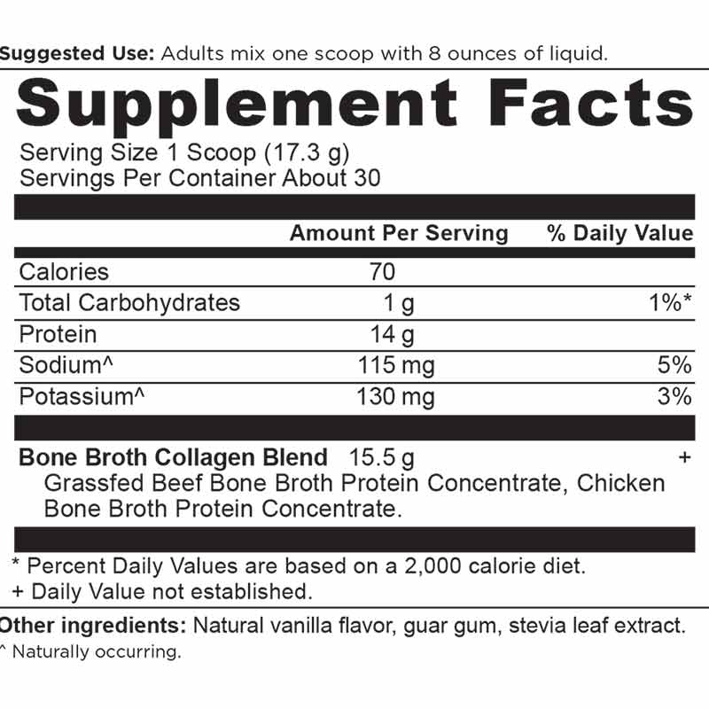 Bone Broth Collagen, Vanilla, 18.3 Oz, by Ancient Nutrition, image #3