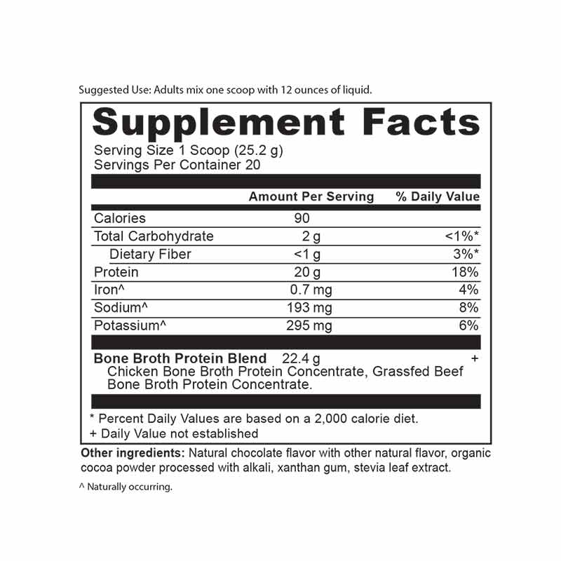 Bone Broth Protein, Chocolate, 17.8 Oz, by Ancient Nutrition, image #3