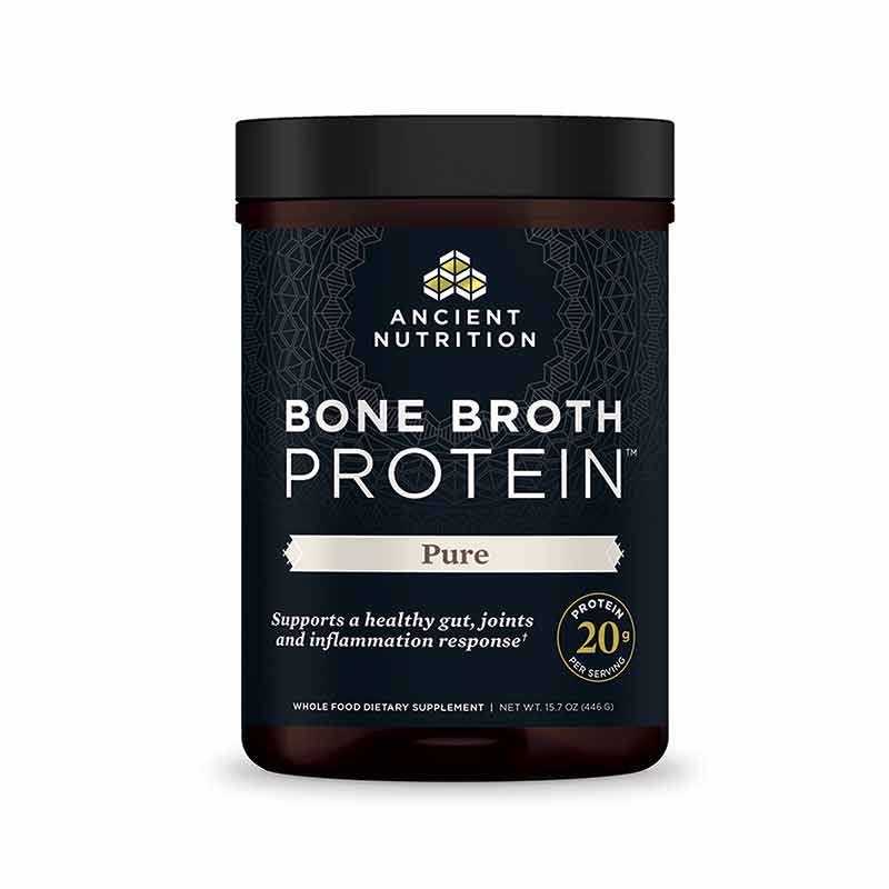 Bone Broth Protein, Pure, 15.7 Oz, by Ancient Nutrition