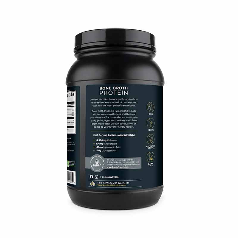 Bone Broth Protein, Pure, 31.5 Oz, by Ancient Nutrition, image #4