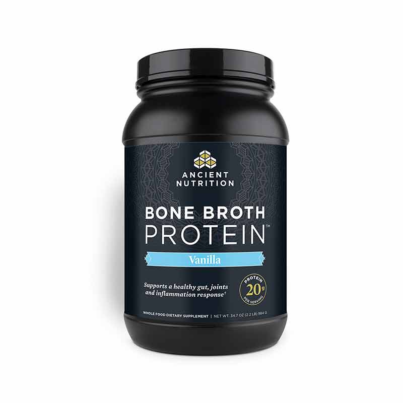 Bone Broth Protein, Vanilla, 34.7 Oz, by Ancient Nutrition