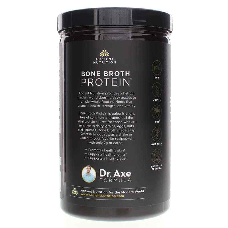 Bone Broth Protein Beef, Chocolate, by Ancient Nutrition, image #3