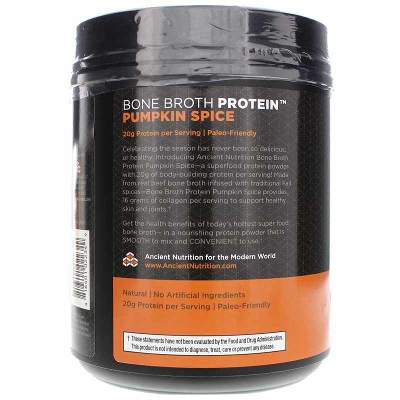 Bone Broth Protein Beef, Pumpkin Spice Latte, by Ancient Nutrition, image #3
