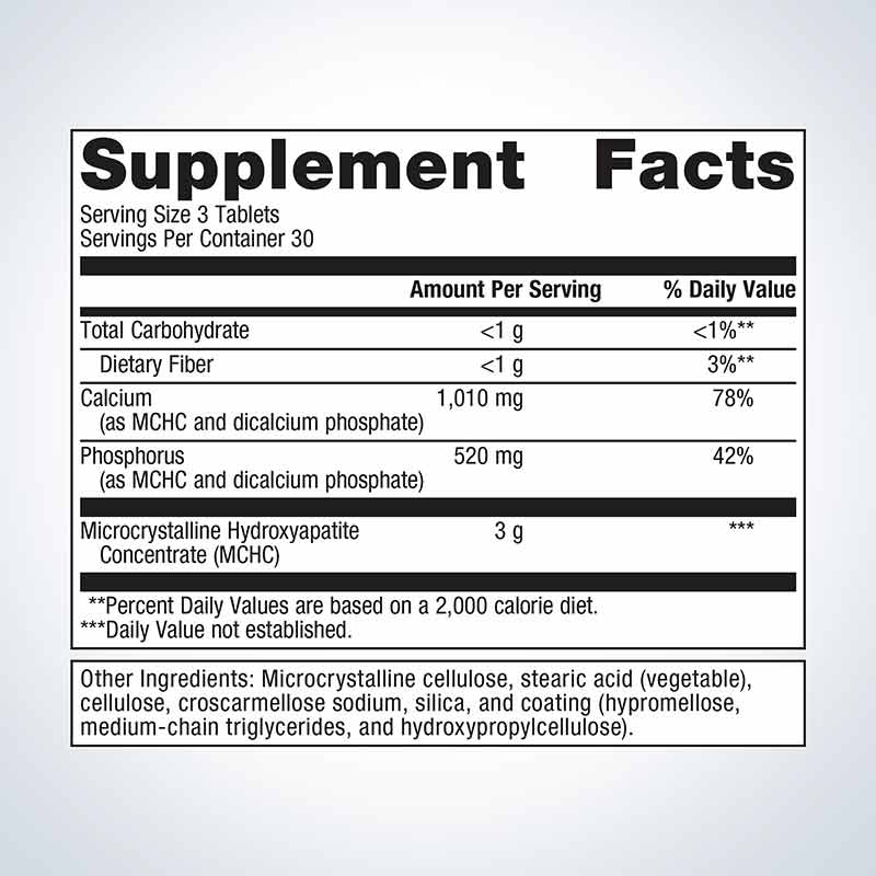 Bone Builder Extra Strength, 90 Tablets, by Metagenics, image #2