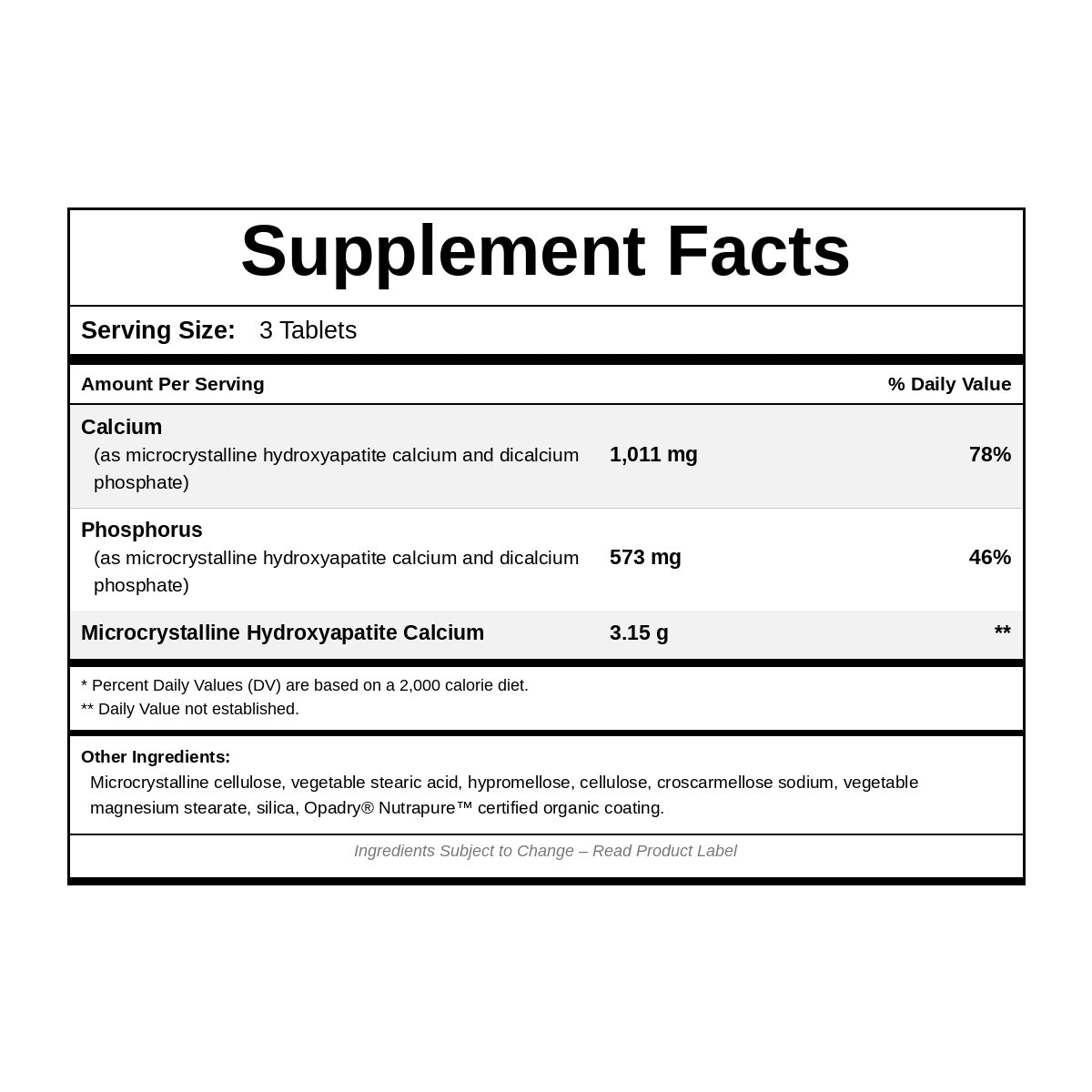 Bone Support Extra Strength, 180 Tablets, by NutriDyn