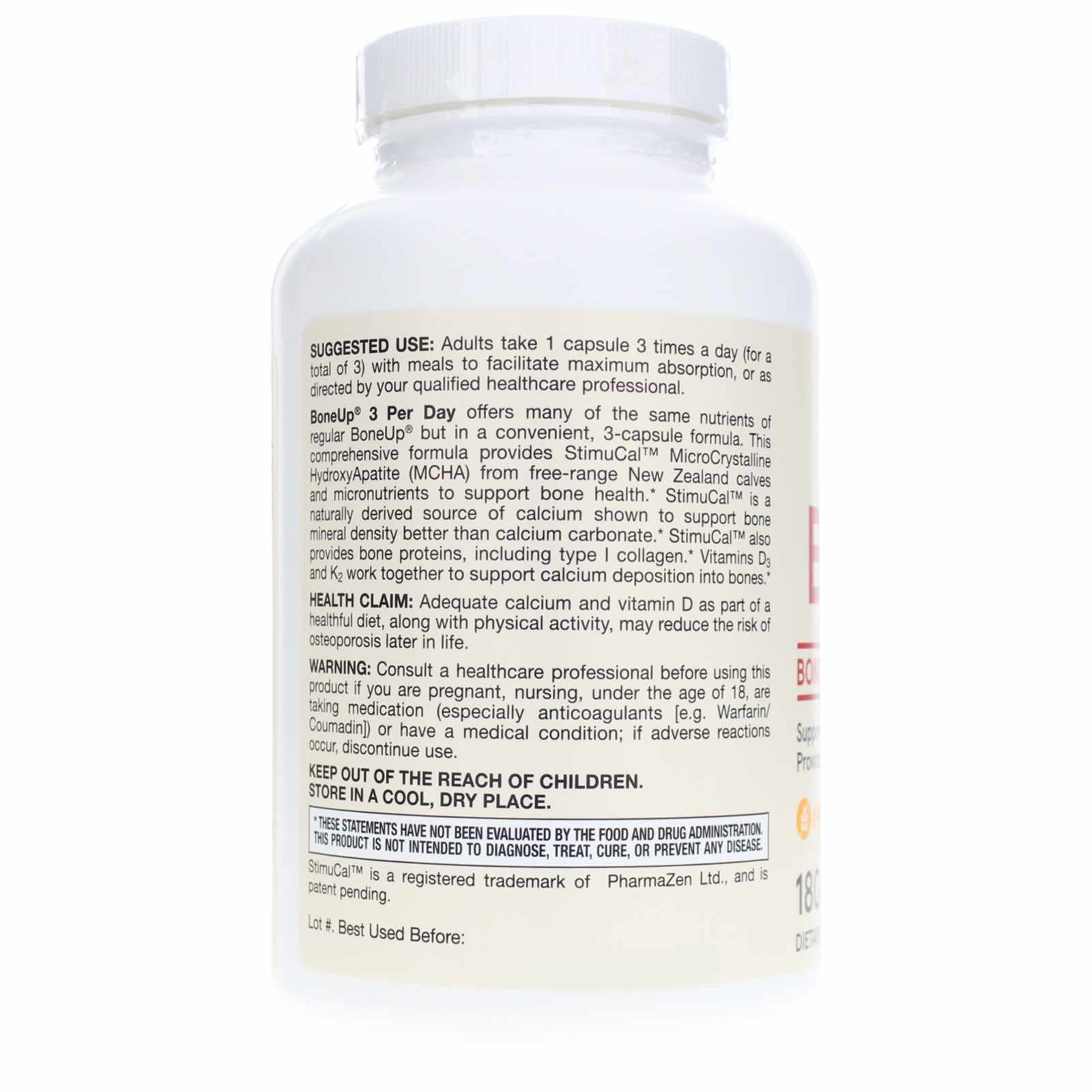 Bone-Up Three Per Day, 180 Capsules, by Jarrow Formulas, image #3