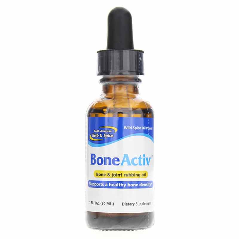 BoneActiv Bone & Joint Rubbing Oil, 1 Oz, by North American Herb & Spice