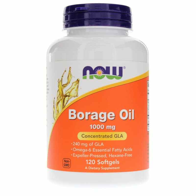 Borage Oil 1000 Mg, 120 Softgels, by NOW Foods
