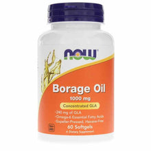 Borage Oil 1000 Mg, 60 Softgels, by NOW Foods