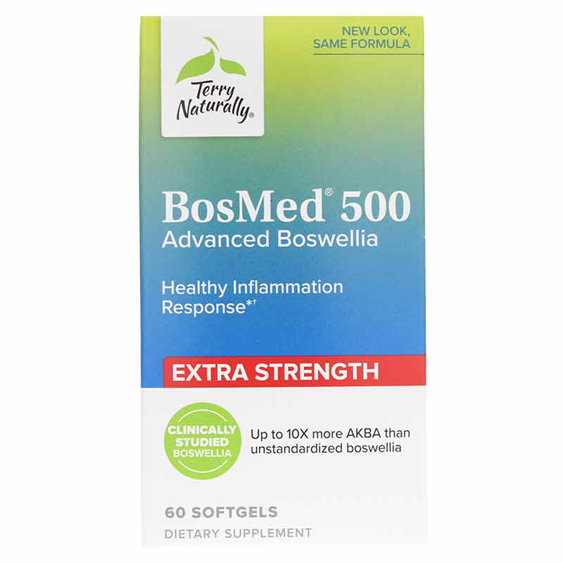 BosMed 500 Extra Strength Advanced Boswellia, 120 Softgels, by Terry Naturally