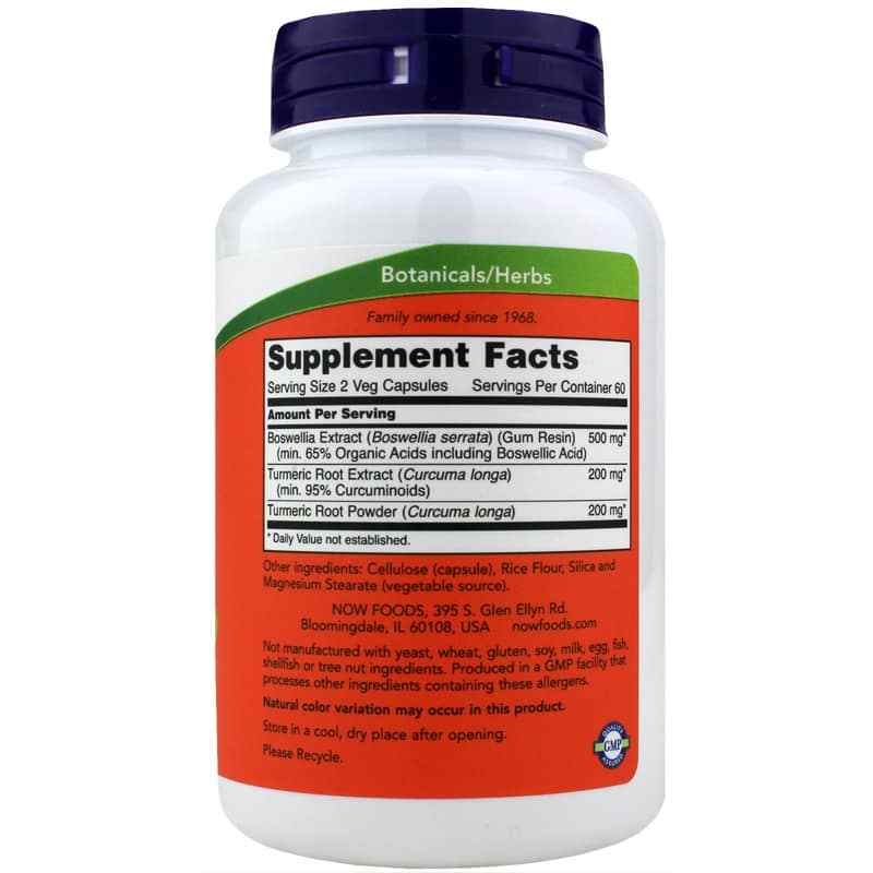 Boswellia Extract 250 Mg, 120 Veg Capsules, by NOW Foods, image #2