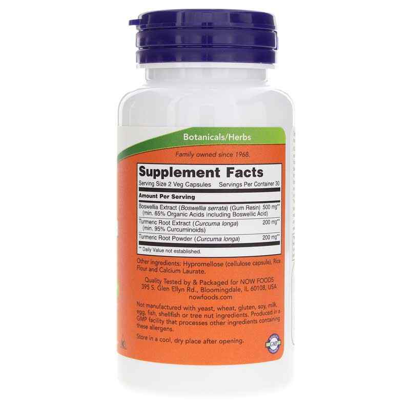 Boswellia Extract 250 Mg, 60 Veg Capsules, by NOW Foods, image #2