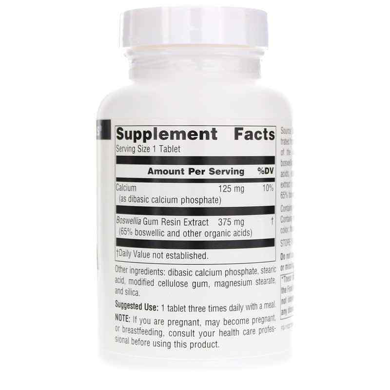 Boswellia Extract, 100 Tablets, by Source Naturals, image #2