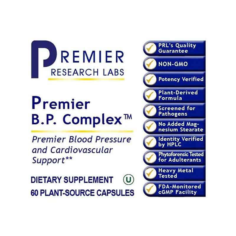 B.P. Complex Blood Pressure and Circulation Support, by Premier Research Labs, image #2