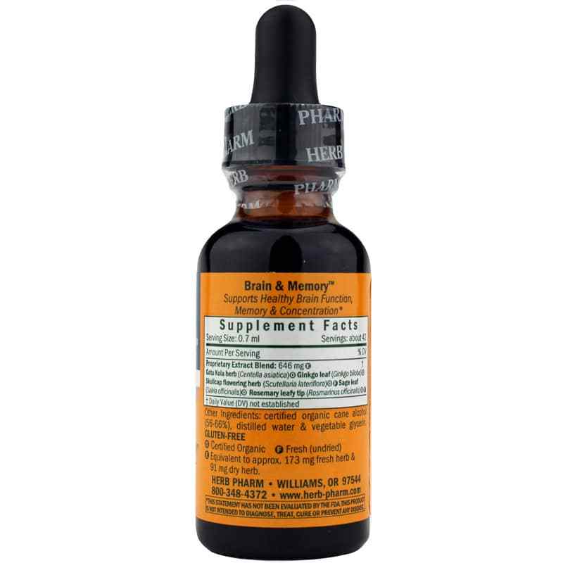 Brain & Memory, 1 Oz, by Herb Pharm, image #2