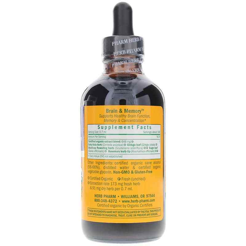Brain & Memory, 4 Oz, by Herb Pharm, image #2