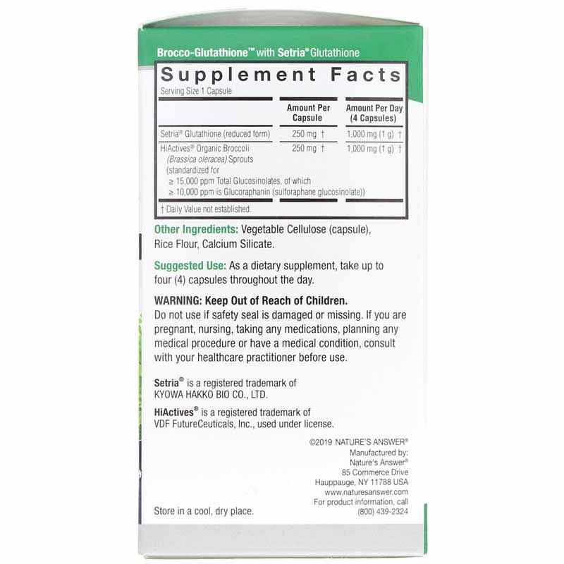 Brocco-Glutathione, Natures Answer Natural Healthy Concepts Brocco-Glutathione, Natures Answer Natural Healthy Concepts