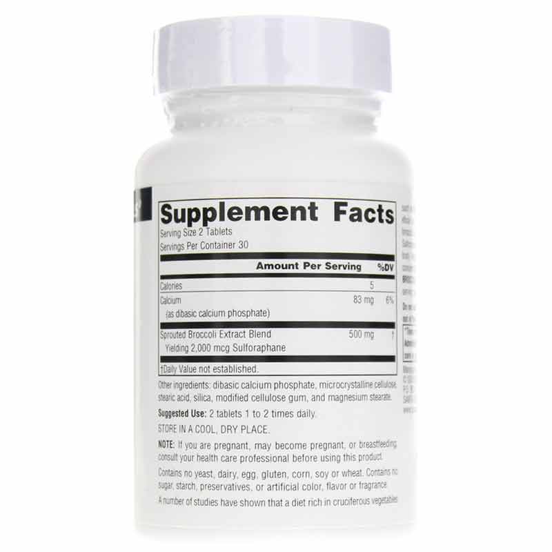 Broccoli Sprouts Extract, 60 Tablets, by Source Naturals, image #2