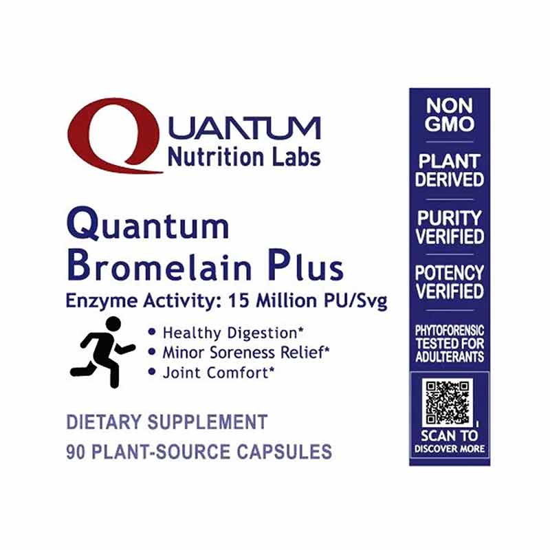 Bromelain Plus with Plant-Based Enzymes, by Quantum Nutrition Labs, image #2