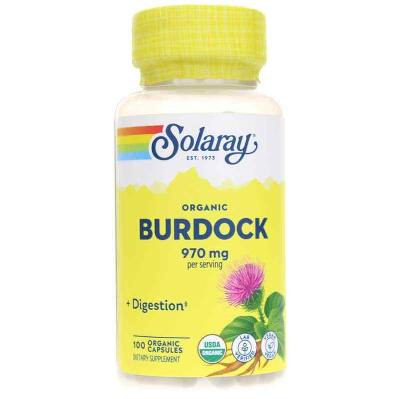 Burdock 485 Mg, Organically Grown Formula, by Solaray