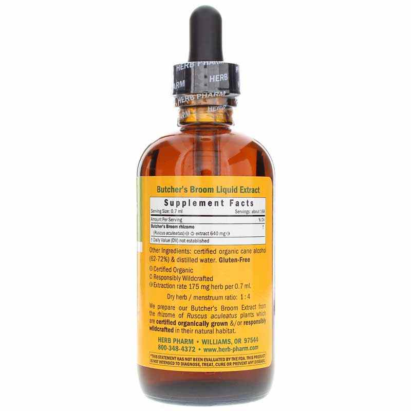 Butcher's Broom Extract, 4 Oz, by Herb Pharm, image #2