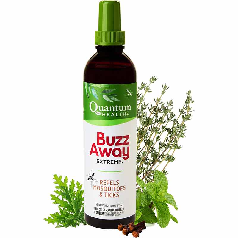 Buzz Away Extreme Natural Insect Repellent Deet-Free, 8 Oz, by Quantum Health
