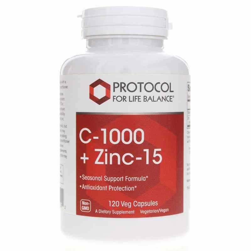 C-1000 + Zinc-15, by Protocol For Life Balance
