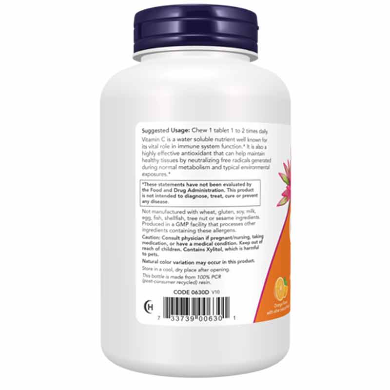 C-500 Chewable, by NOW Foods, image #3